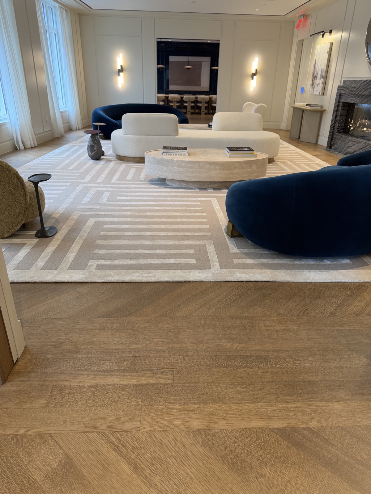 Chevron installation at The Henry